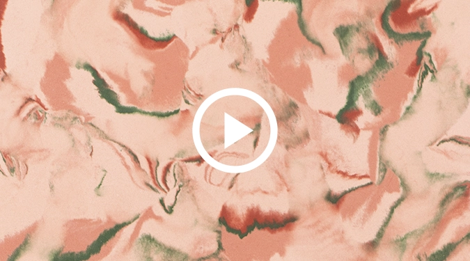 Flow cement tile production pink red and green
